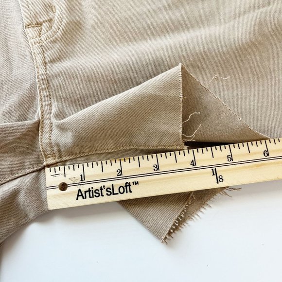 NEW Gap 4" Short High Rise Tan Brown Denim Raw Hem Jean Shorts - Size 28, 6 - Picture 9 of 9
